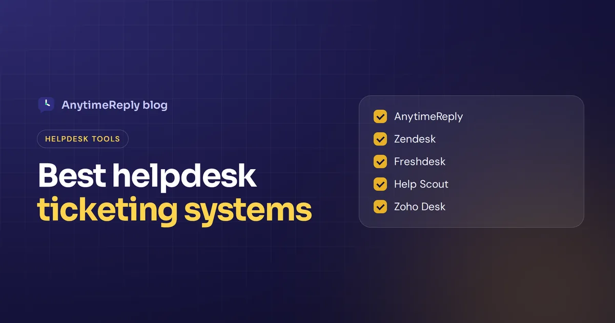 10 Best Helpdesk Ticketing Systems Compared (2026)