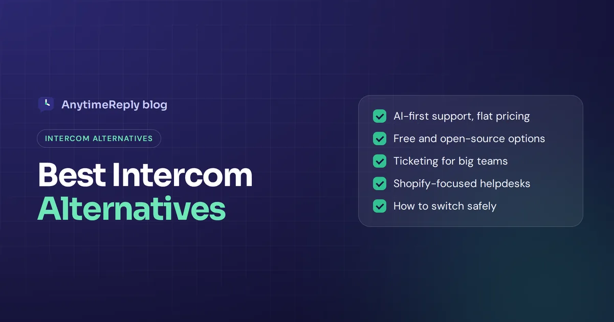 10 Best Intercom Alternatives in 2026 (Free and Paid, Compared)