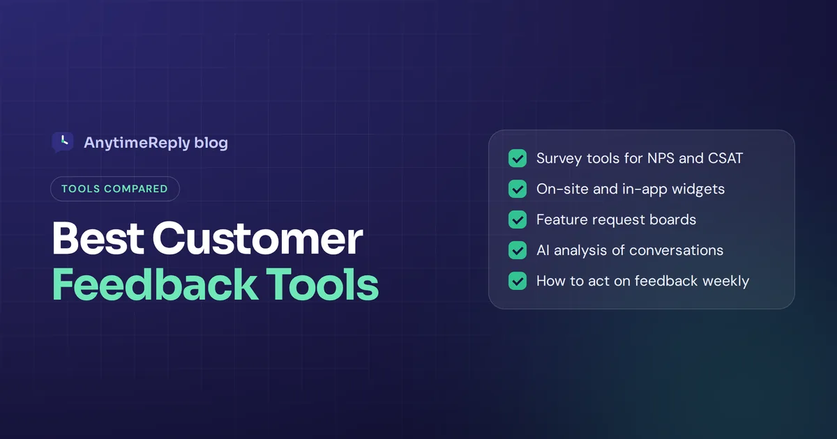 13 Best Customer Feedback Tools in 2026, Compared by Type