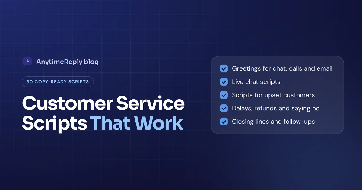 Customer Service Scripts: 30 Examples for Chat, Calls and Email