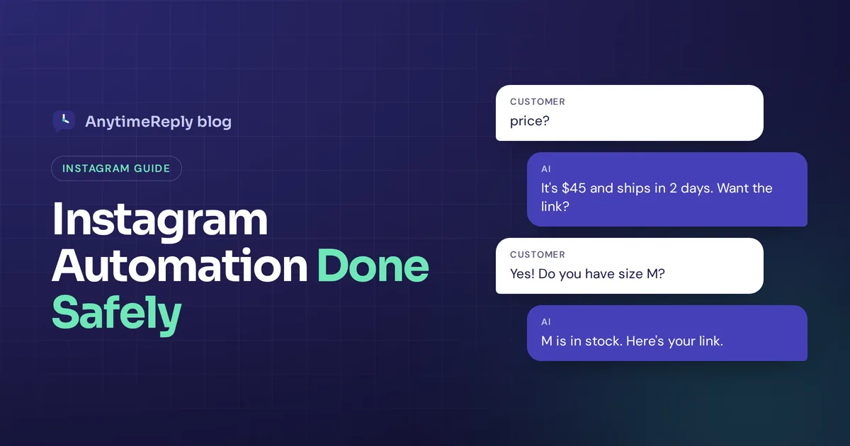 Instagram Automation in 2026: Safe DM Automation, Tools and Tips