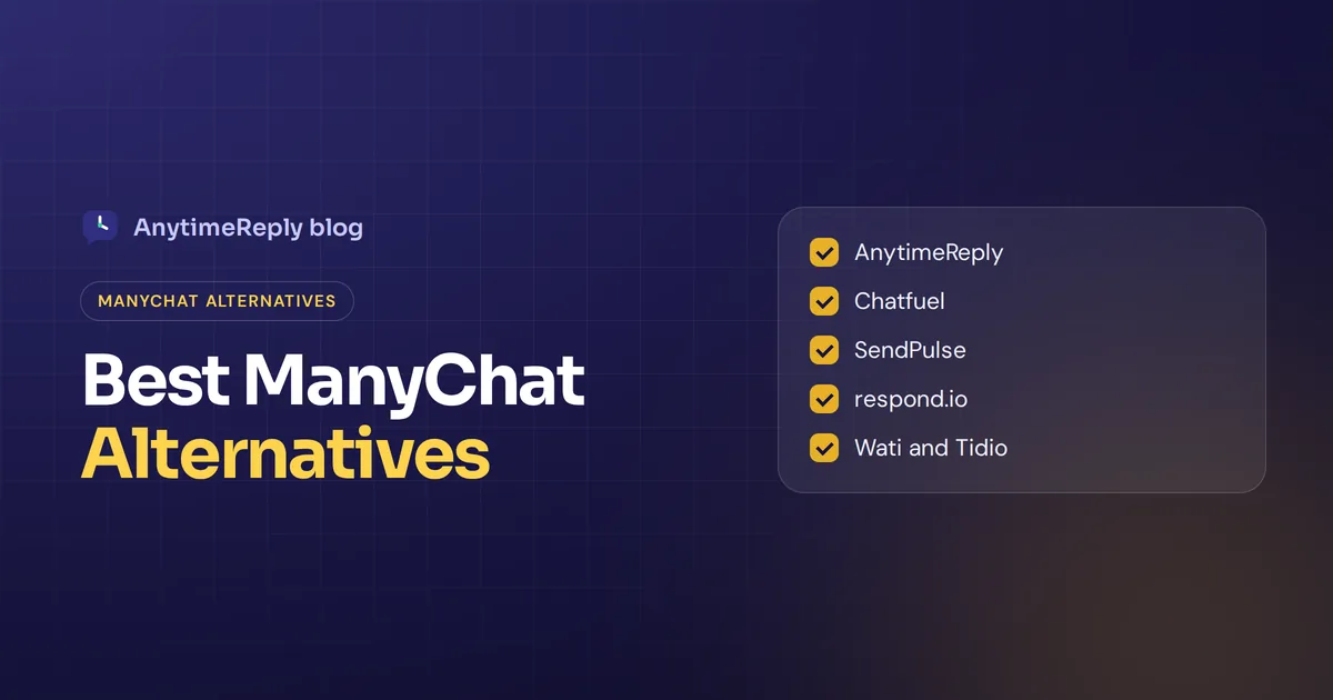 Best ManyChat Alternatives for Instagram in 2026 (Free and Paid)