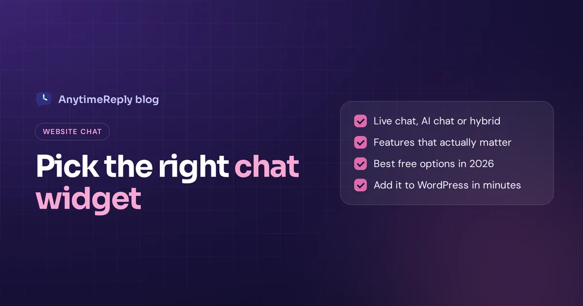 Online Chat Widget: Free Live Chat Options and Setup Guide (2026)